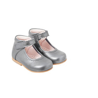 1 QTY / GRIS  CHAUSSURES CUIR FINA