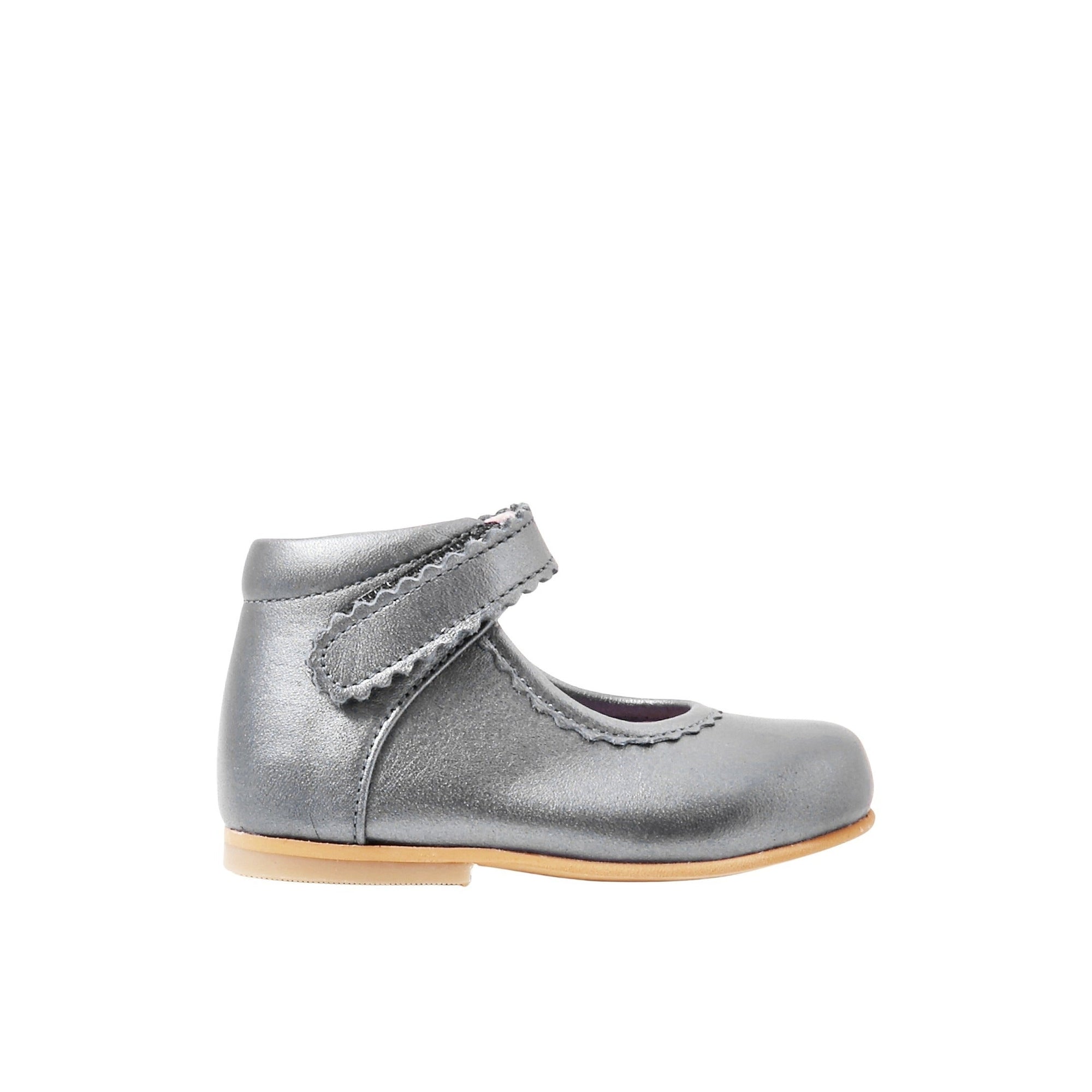 1 QTY / GRIS  CHAUSSURES CUIR FINA