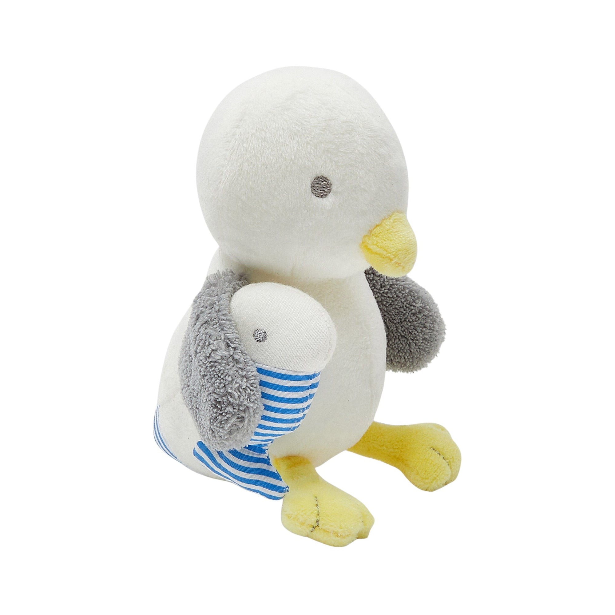 0 QTY / BLEU/BLANC PUERICULTURE JOUETS PELUCHE PM MOUETTE PETITE BRISE