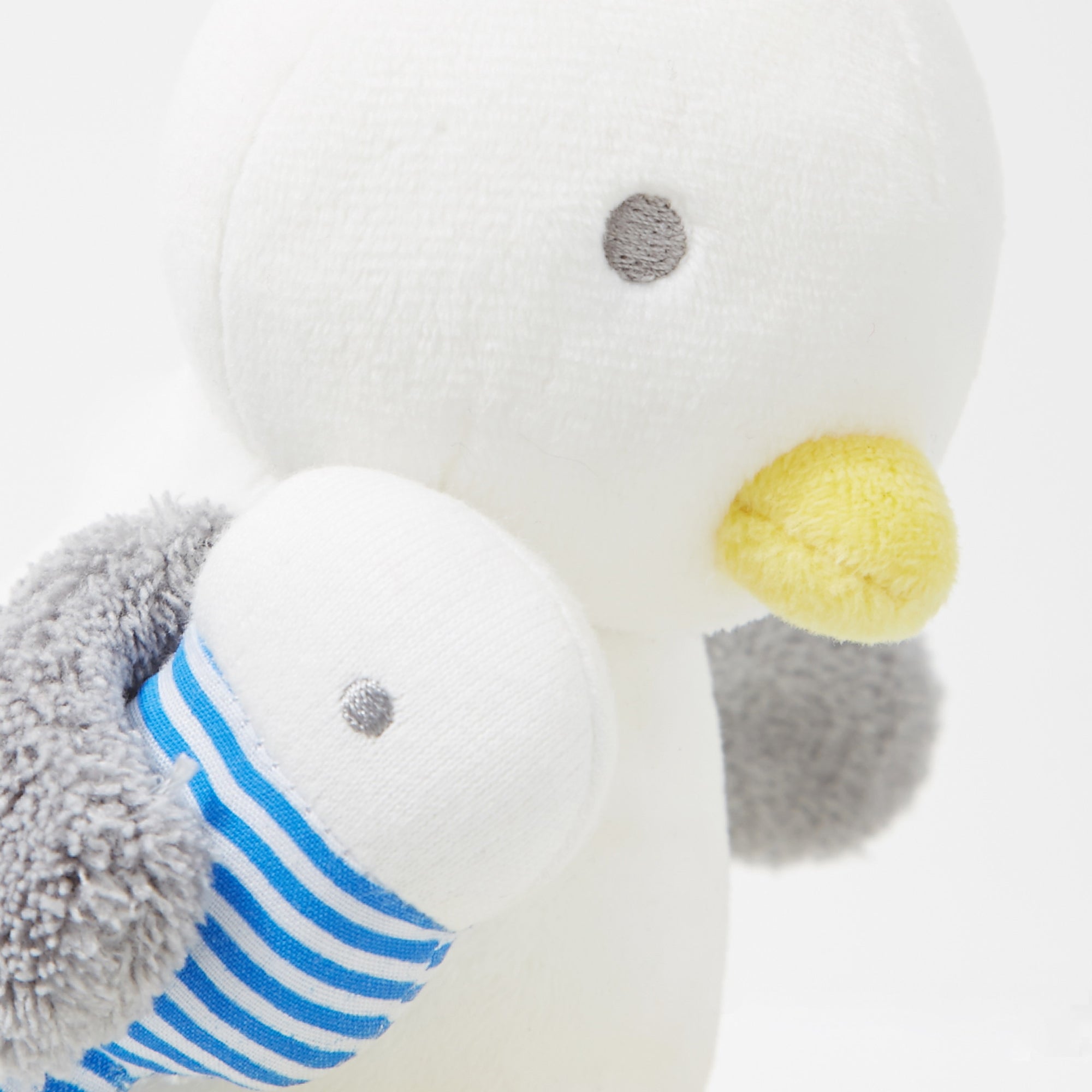 0 QTY / BLEU/BLANC PUERICULTURE JOUETS PELUCHE PM MOUETTE PETITE BRISE