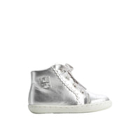 1 QTY / ARGENT CHAUSSURES CUIR BRIOCHE