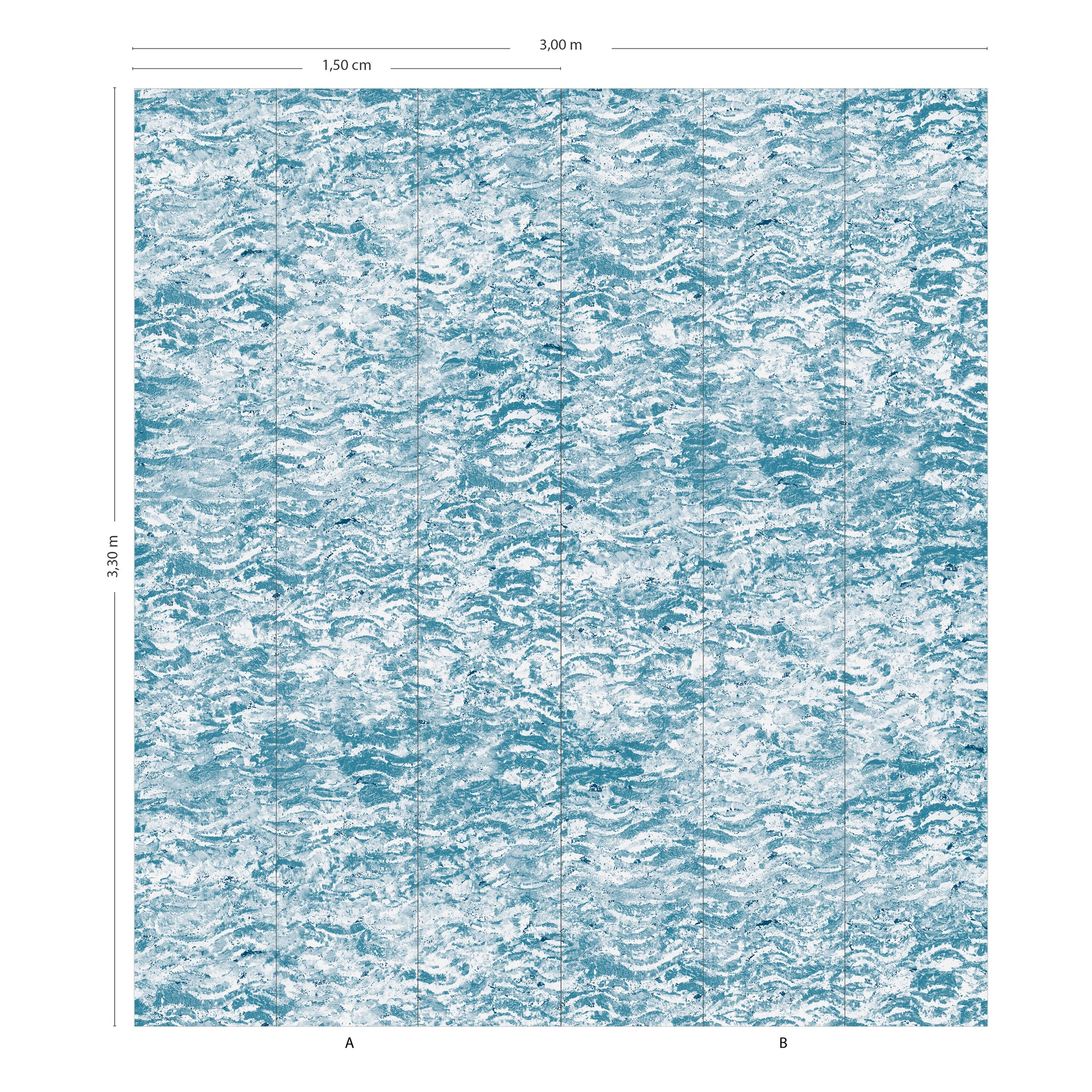 Lot de 2 panneaux Aqua - Arctique
