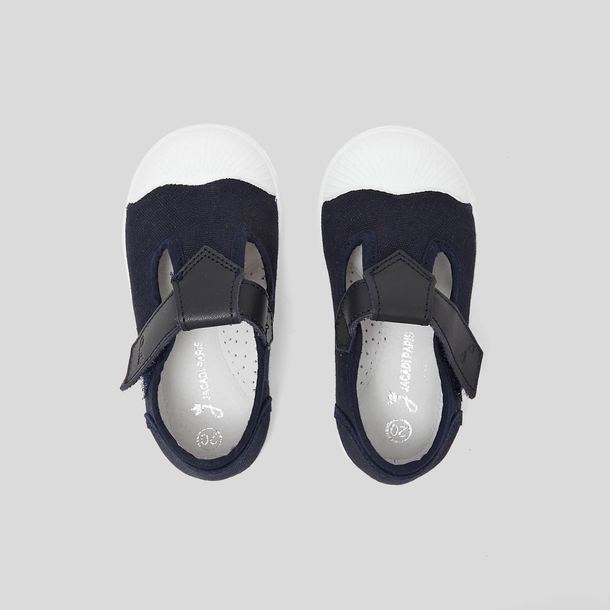 6 QTY / MARINE JACADI CHAUSSURES TOILE CHROME2