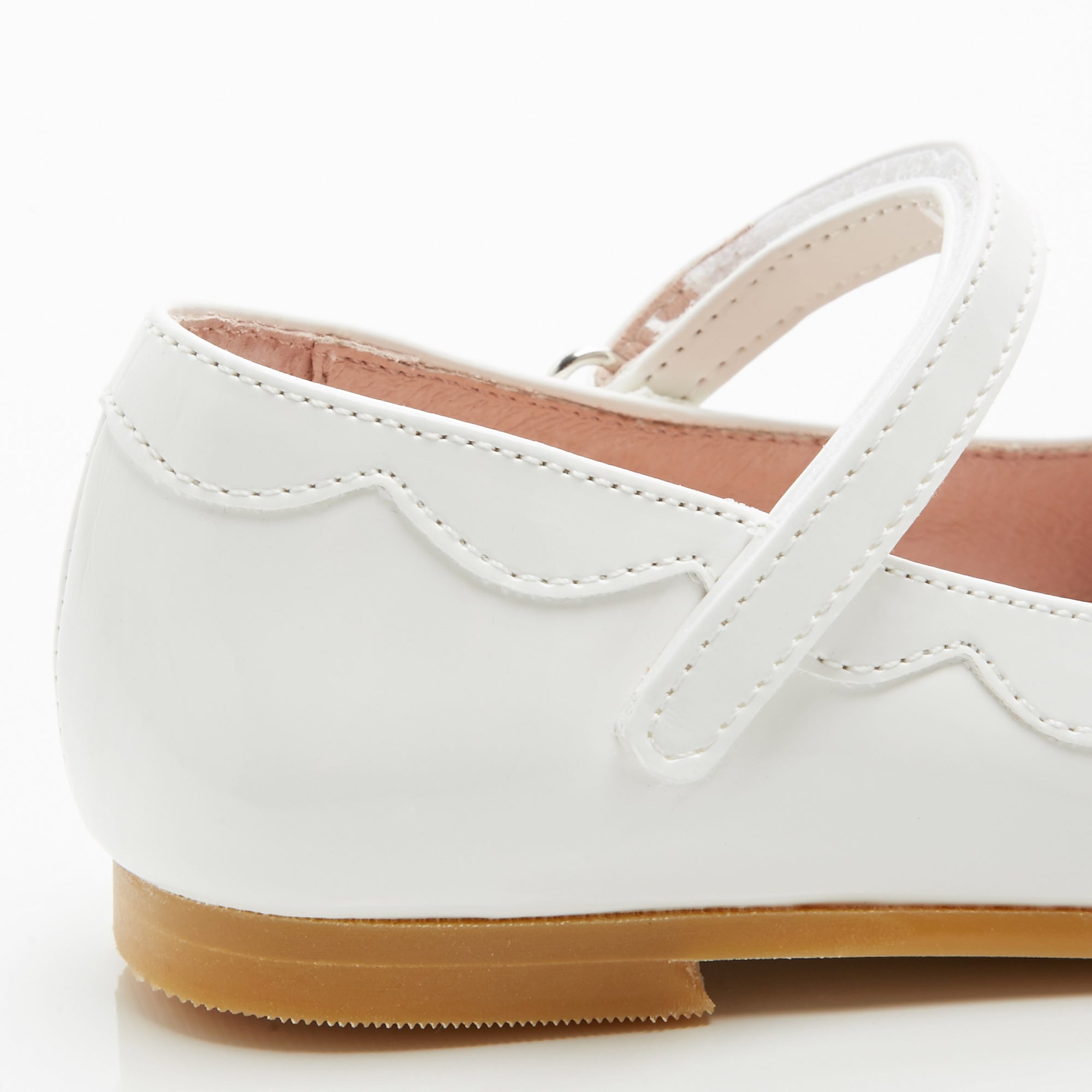 1 QTY / BLANC JACADI CHAUSSURES CUIR BONNIE