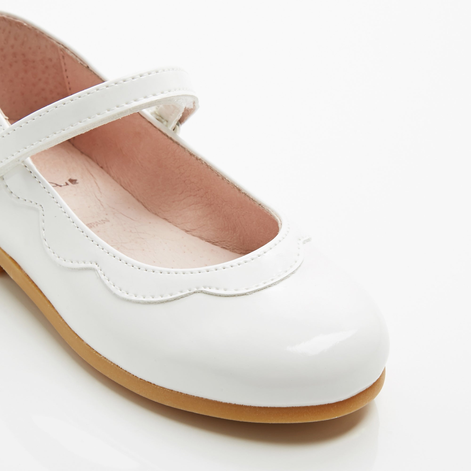 1 QTY / BLANC JACADI CHAUSSURES CUIR BONNIE