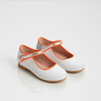 1 QTY / MULTICO CHAUSSURES CUIR DANELLE TRICOLORE