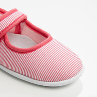 1 QTY / ROSE FUSCHIA CHAUSSURES TOILE BETY