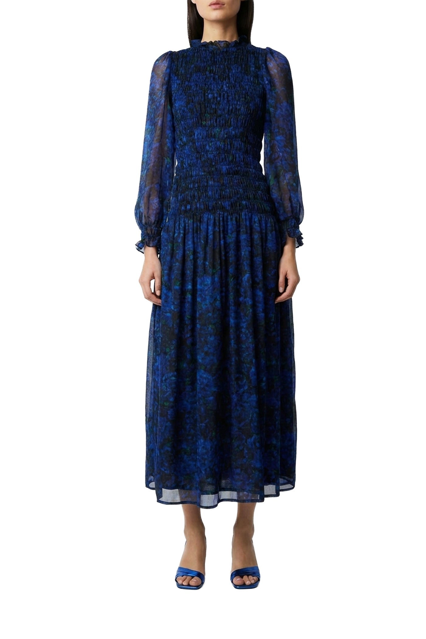 Robe longue Love Muse en soie - Nuit