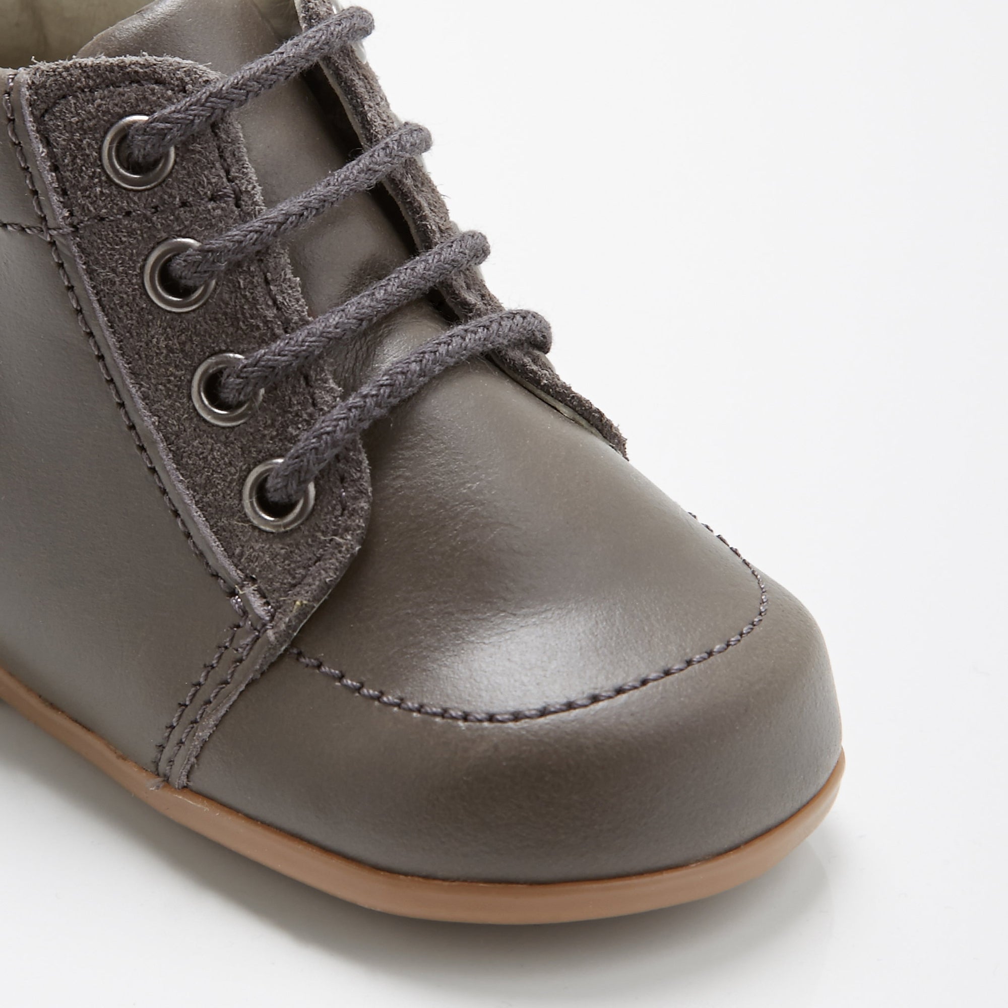 2 QTY / GRIS  CHAUSSURES CUIR LANCELOT