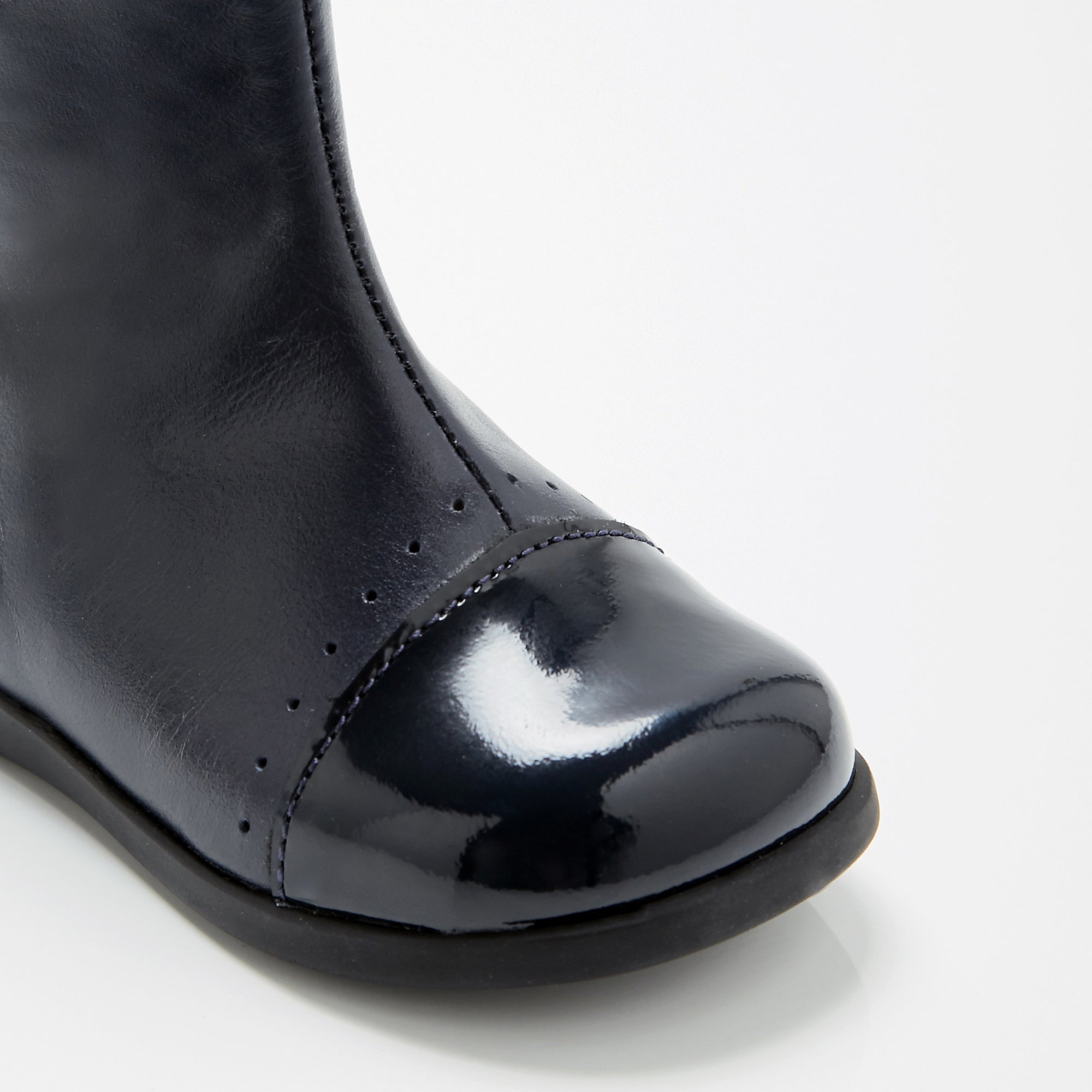 1 QTY / MARINE JACADI CHAUSSURES CUIR LITCHI
