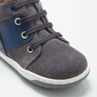 2 QTY / GRIS  CHAUSSURES CUIR LORENZO