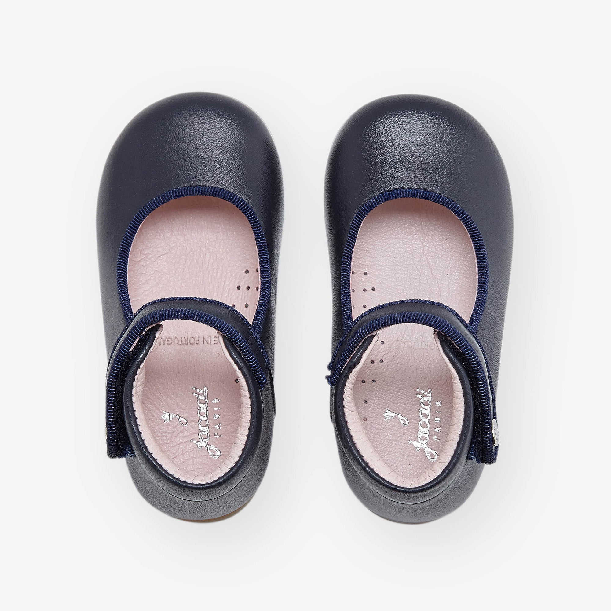 0 QTY / MARINE JACADI CHAUSSURES CUIR BANELLE
