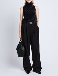 Mila sleeveless blouse - Black