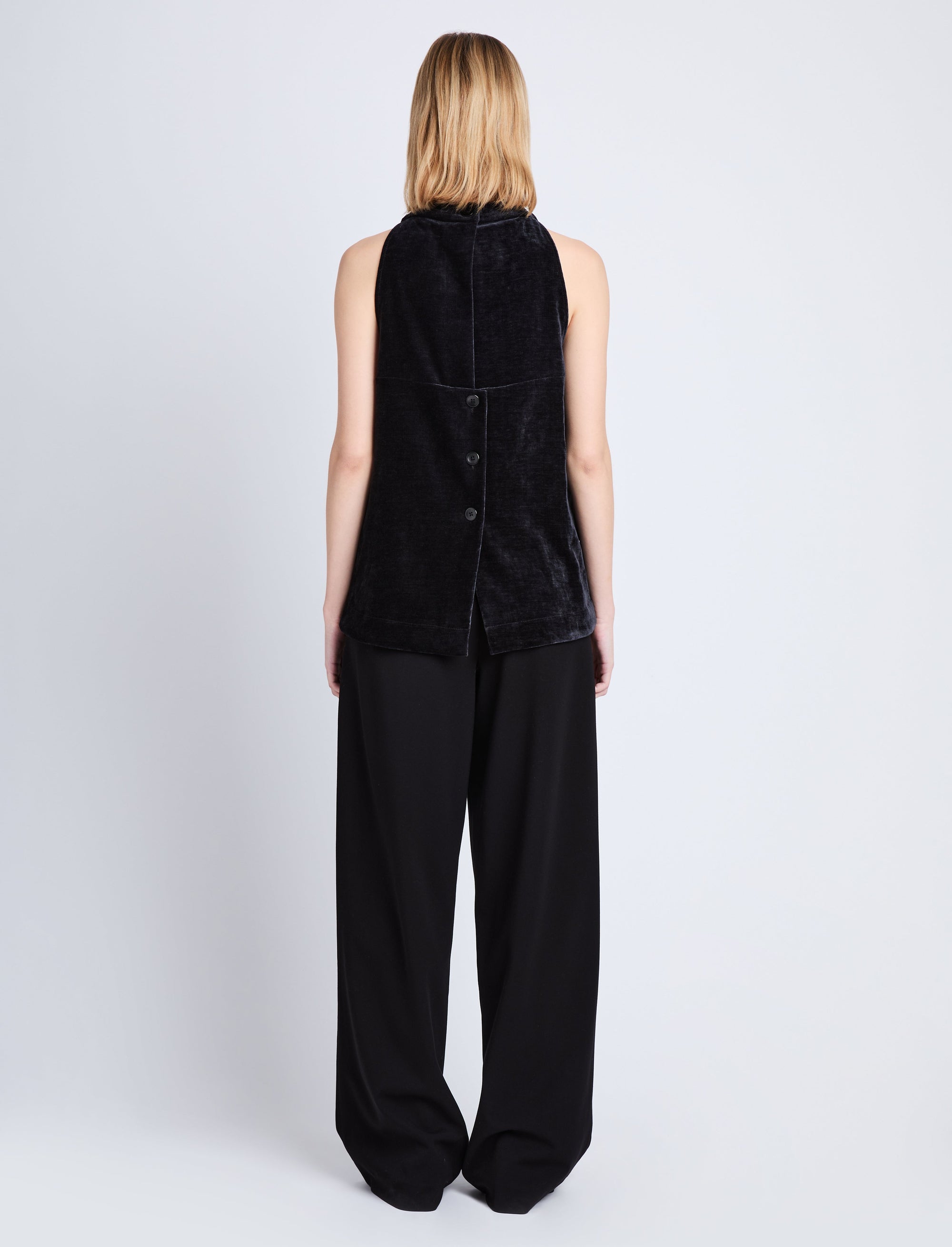 Mila sleeveless blouse - Black