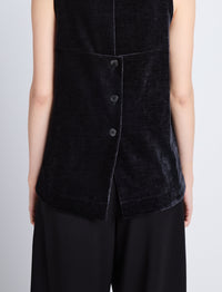 Mila sleeveless blouse - Black