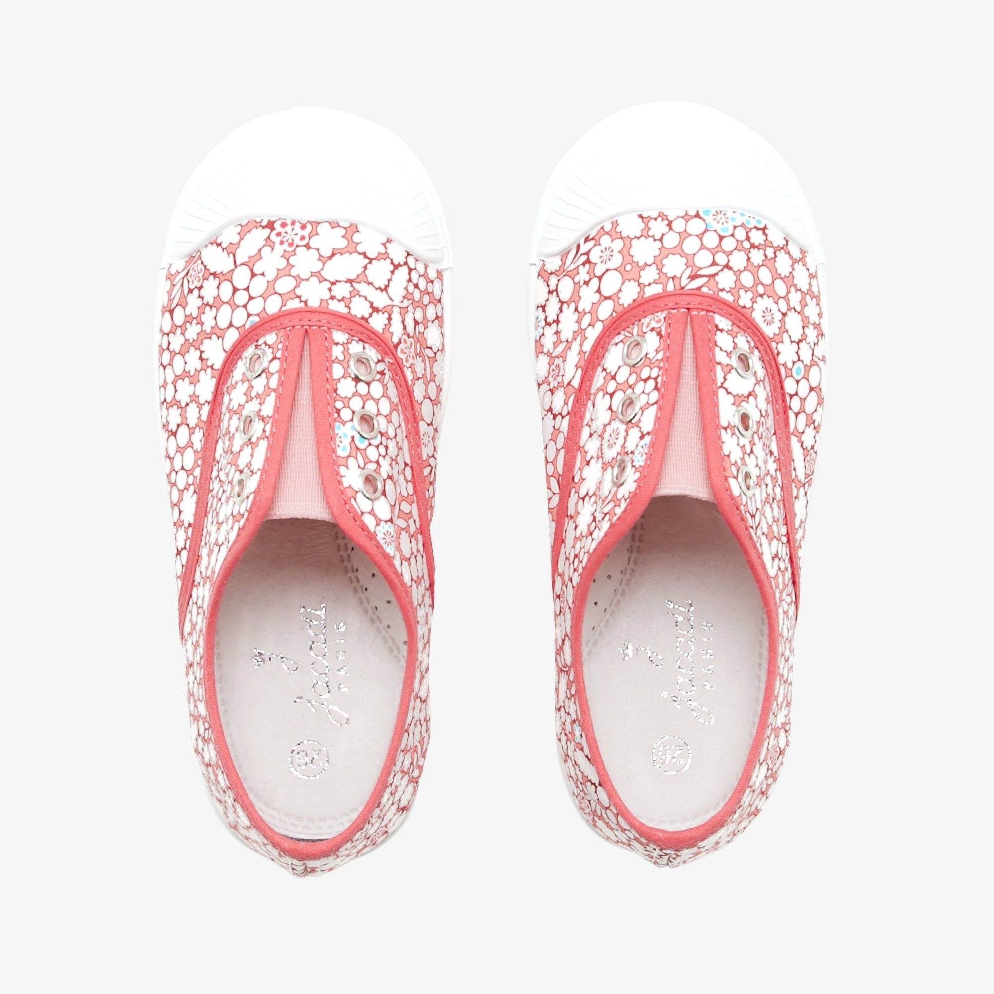 1 QTY / ROSE/MULTICO CHAUSSURES TOILE DIAMANT