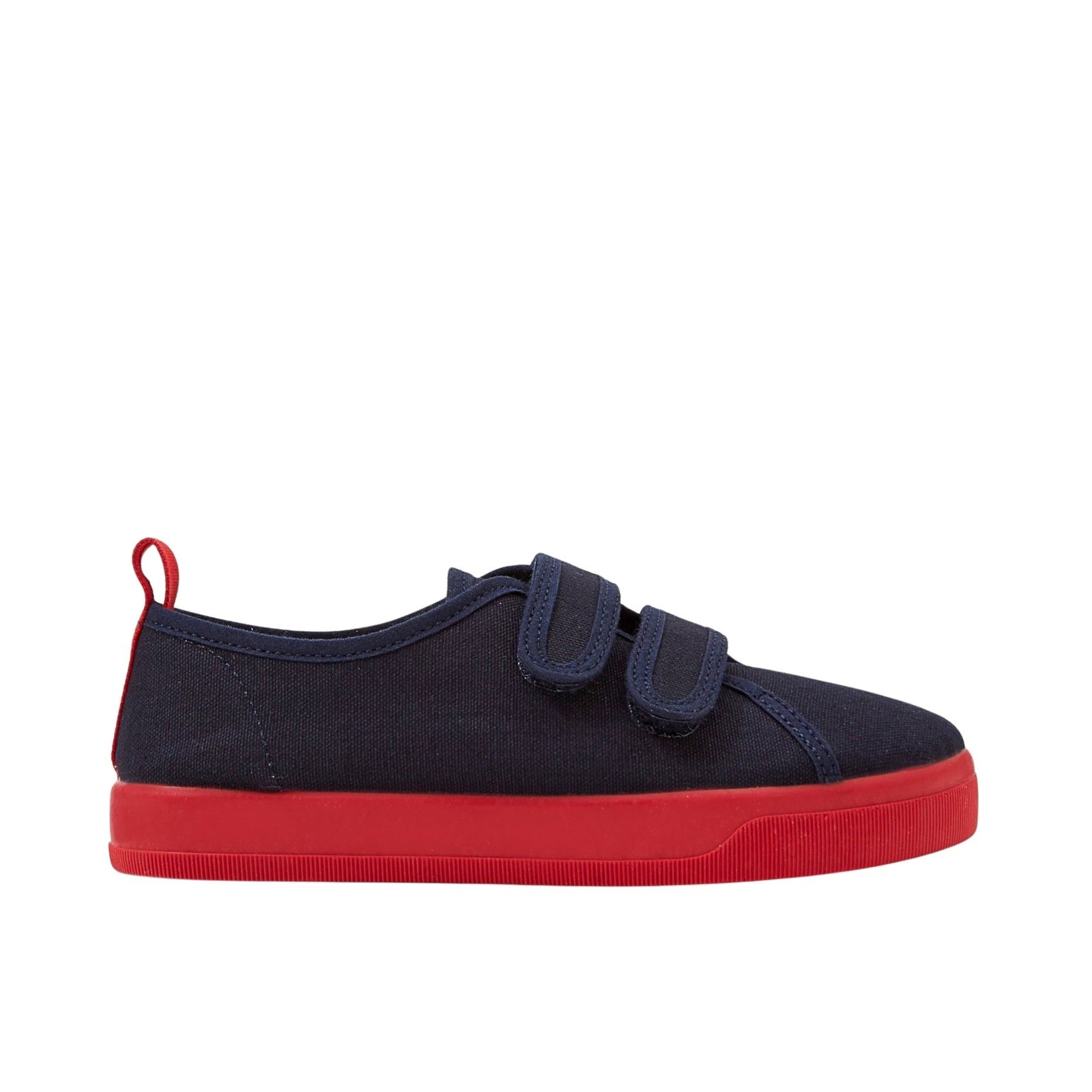 4 QTY / MARINE/ROUGE CHAUSSURES TOILE SACRIPANT