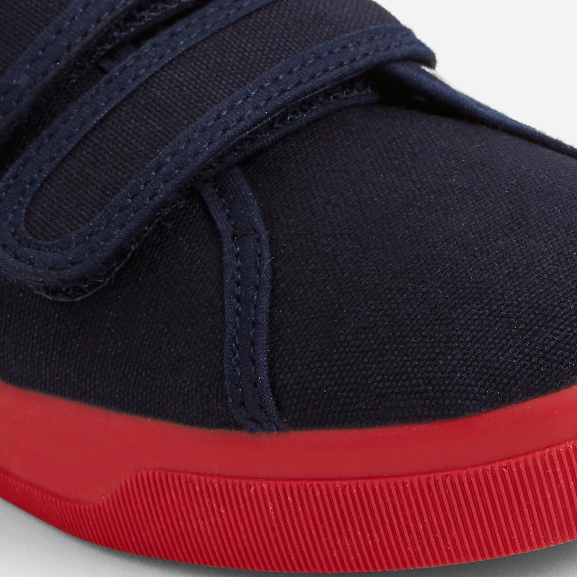 4 QTY / MARINE/ROUGE CHAUSSURES TOILE SACRIPANT