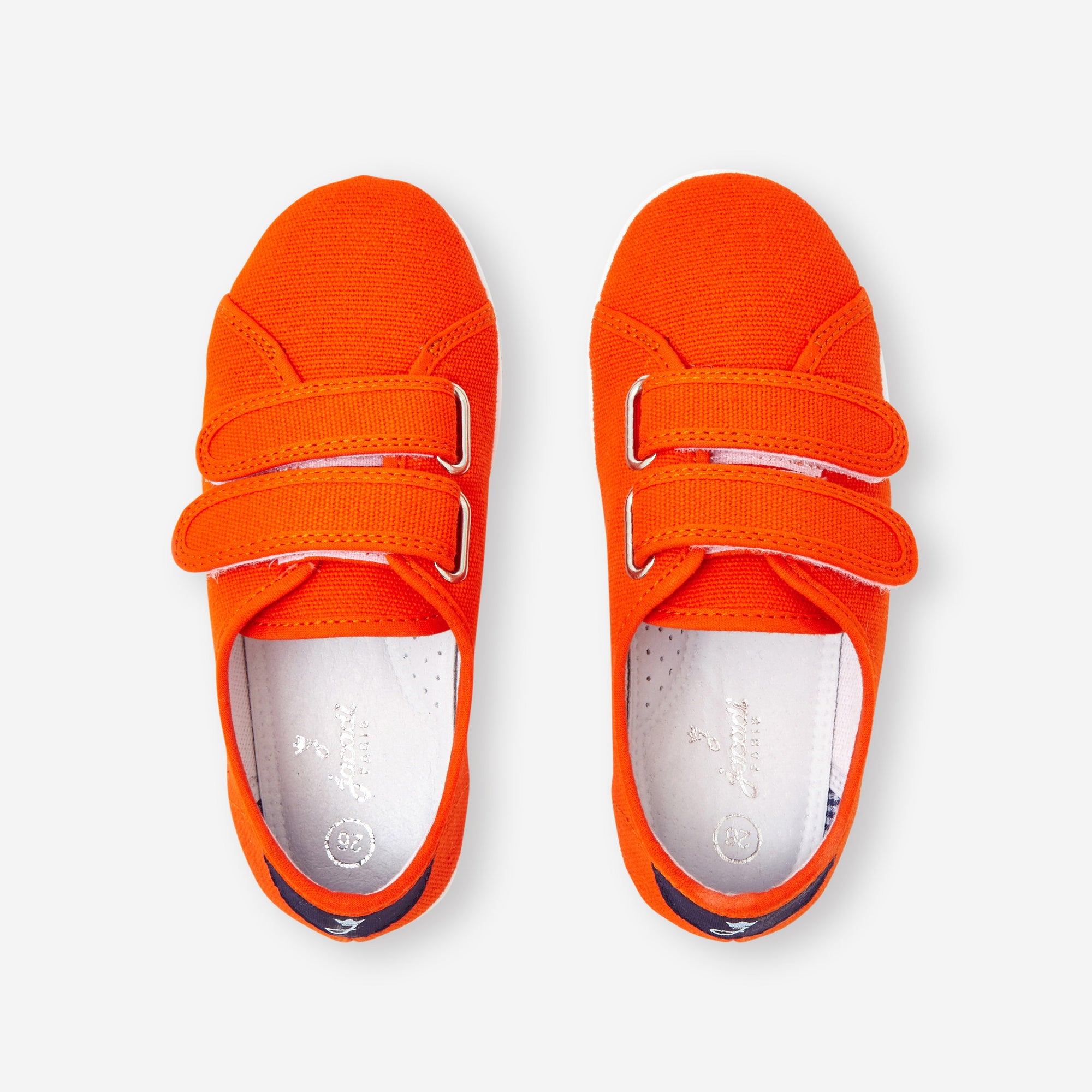 0 QTY / ORANGE CHAUSSURES TOILE SACRIPANT