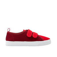 2 QTY / ROUGE VIF CHAUSSURES TOILE SACRIPANT