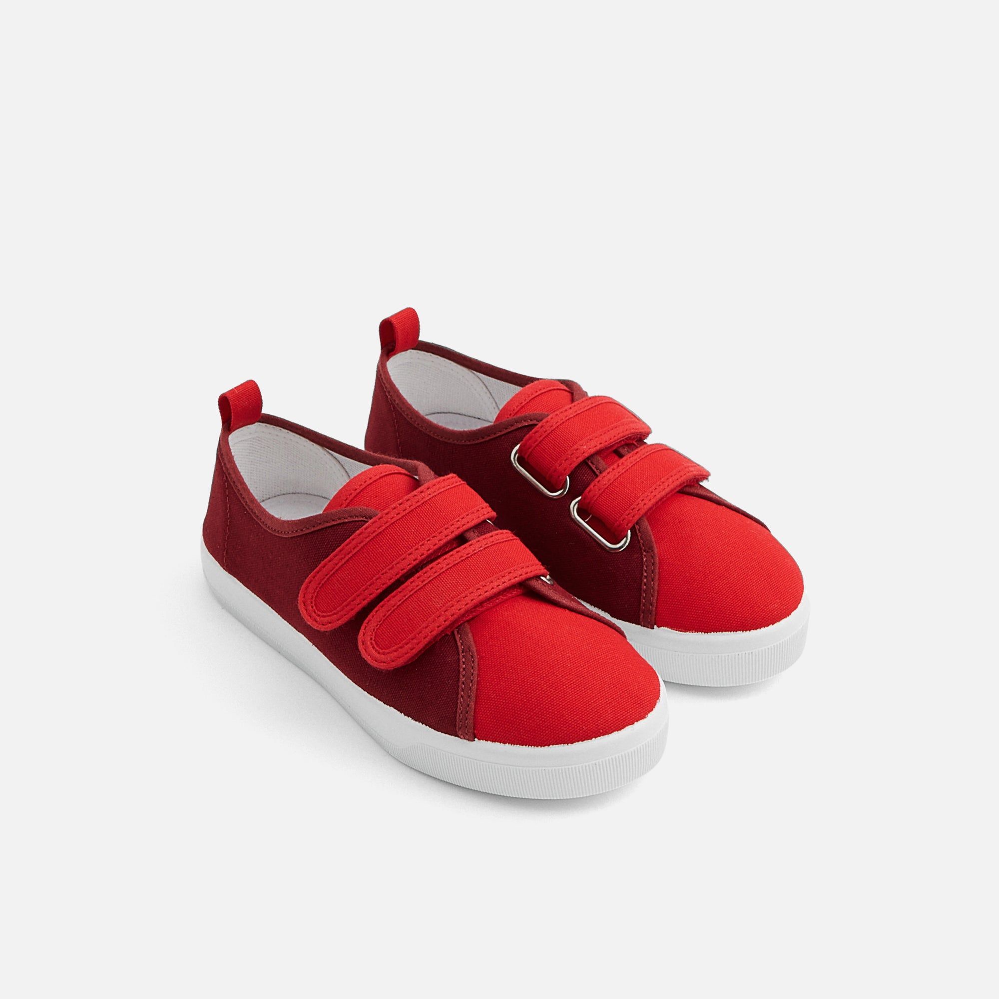 2 QTY / ROUGE VIF CHAUSSURES TOILE SACRIPANT