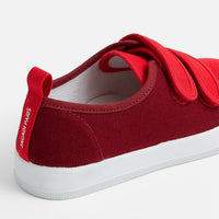 2 QTY / ROUGE VIF CHAUSSURES TOILE SACRIPANT