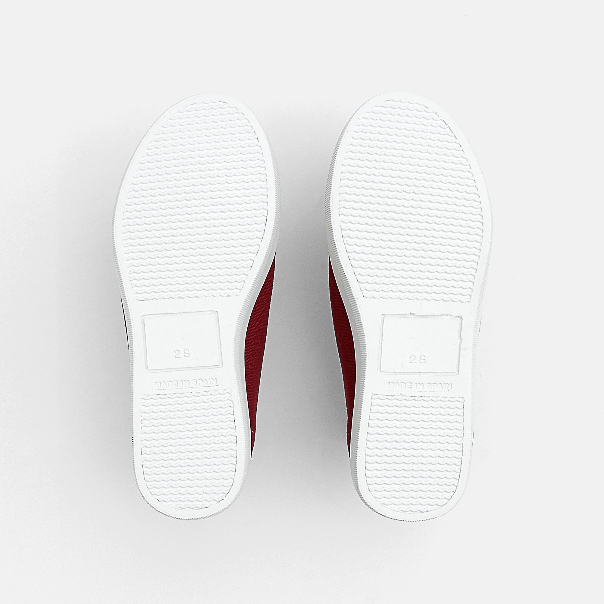 2 QTY / ROUGE VIF CHAUSSURES TOILE SACRIPANT