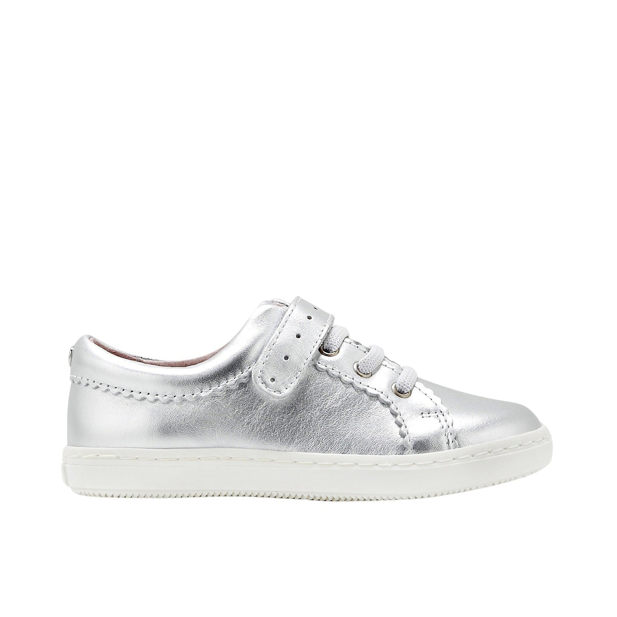 1 QTY / ARGENT CHAUSSURES CUIR SIMONE METAL