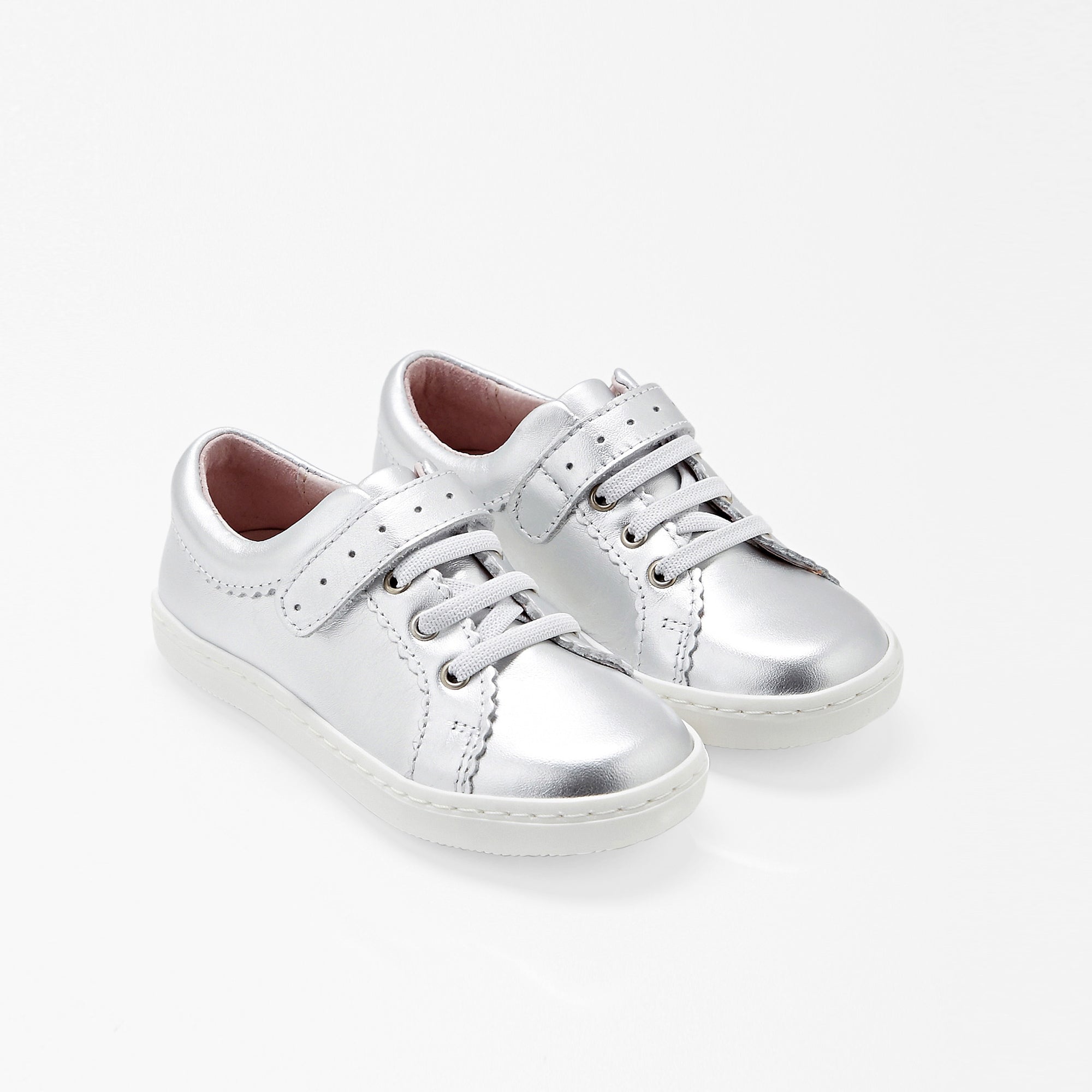 1 QTY / ARGENT CHAUSSURES CUIR SIMONE METAL