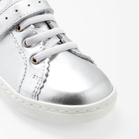 1 QTY / ARGENT CHAUSSURES CUIR SIMONE METAL