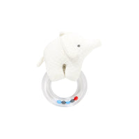 0 QTY / BLANC/MULTICO PUERICULTURE JOUETS HOCHET ELEPHANT PETIT ZOO