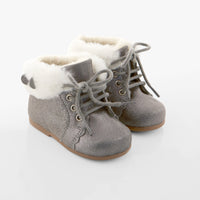 2 QTY / GRIS GRAVIER CHAUSSURES CUIR CACHETTE
