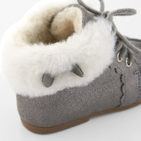 2 QTY / GRIS GRAVIER CHAUSSURES CUIR CACHETTE