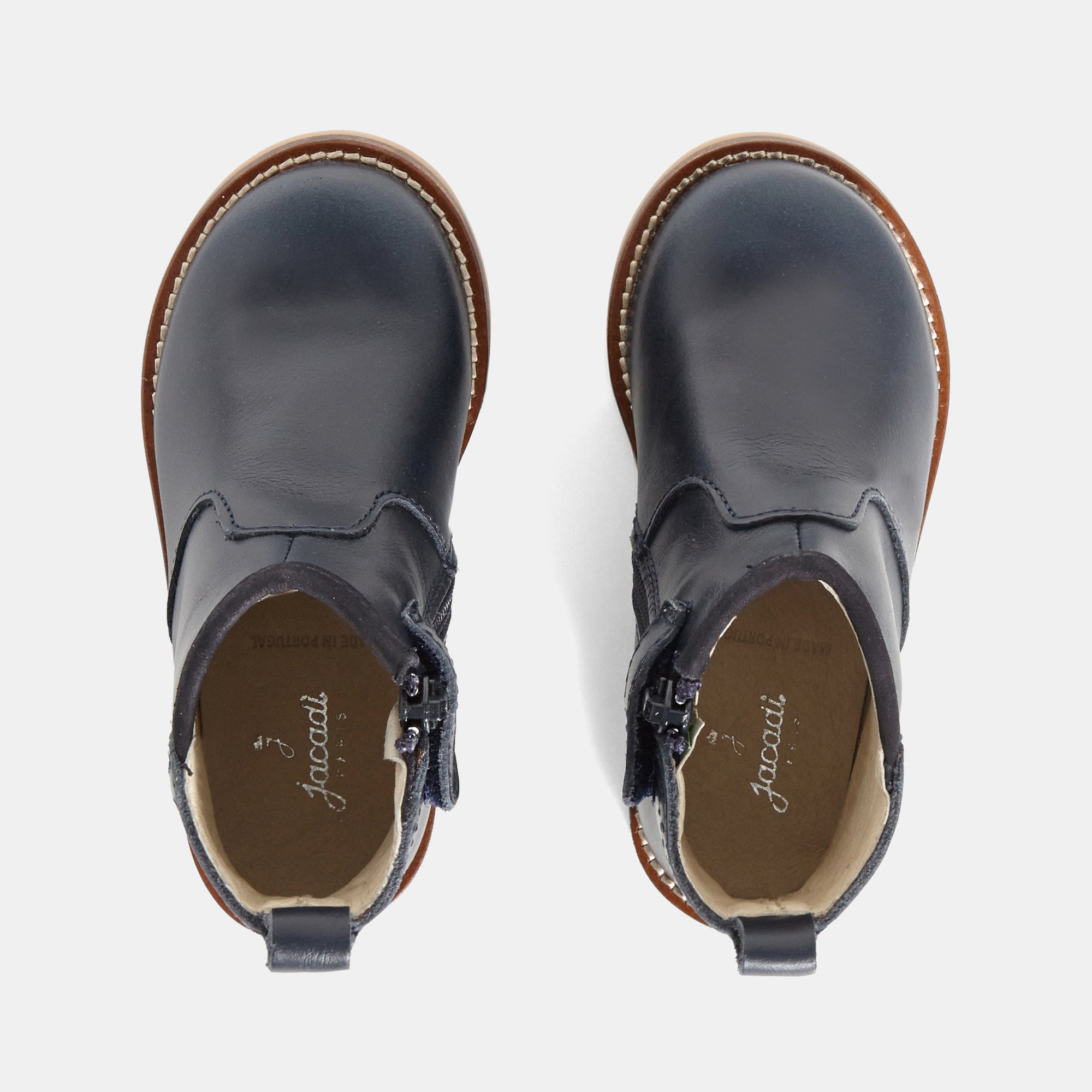 0 QTY / MARINE JACADI CHAUSSURES CUIR LAZARE