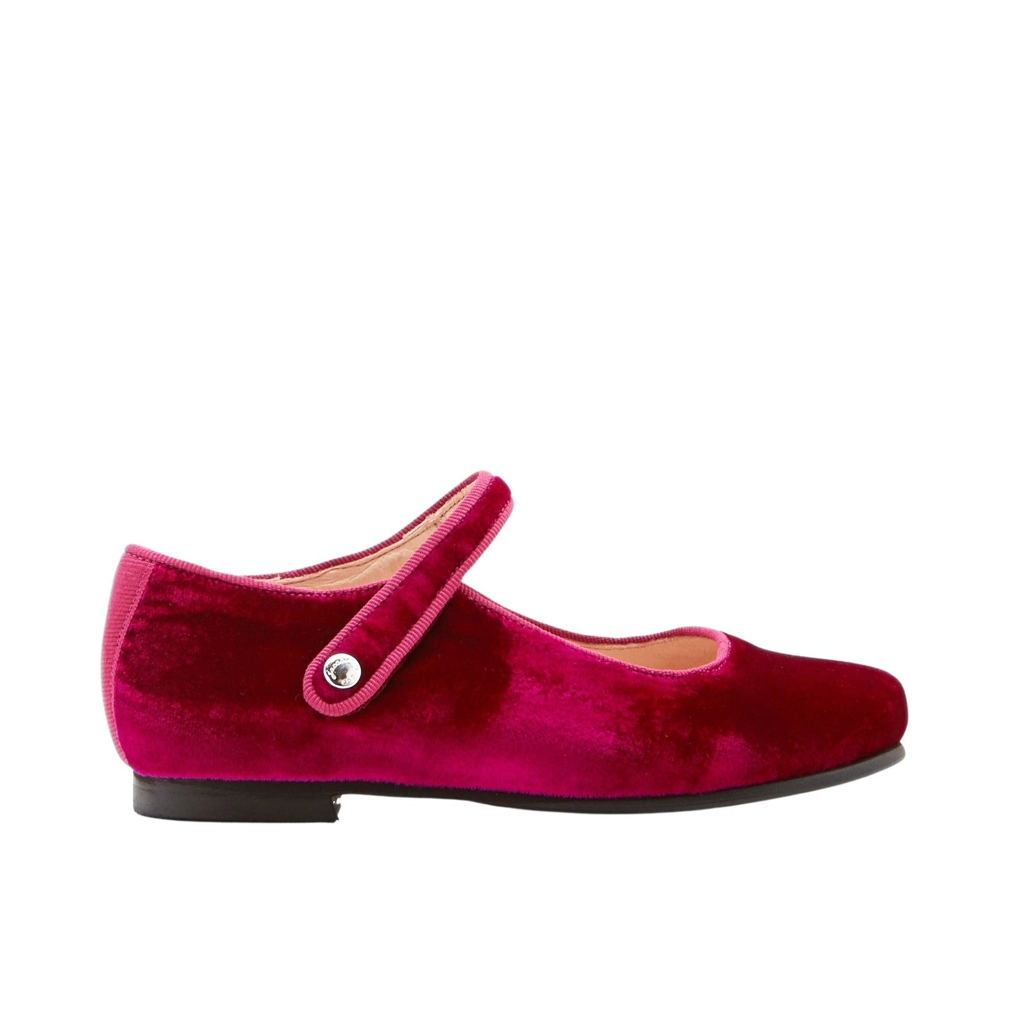 1 QTY / ROSE INDIEN CHAUSSURES CUIR DANELLE VELOURS