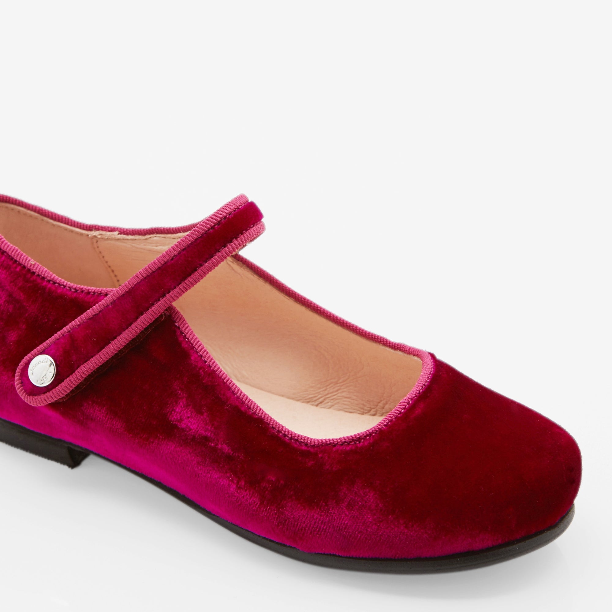 1 QTY / ROSE INDIEN CHAUSSURES CUIR DANELLE VELOURS