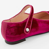 1 QTY / ROSE INDIEN CHAUSSURES CUIR DANELLE VELOURS