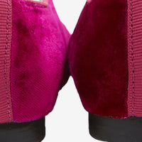 1 QTY / ROSE INDIEN CHAUSSURES CUIR DANELLE VELOURS