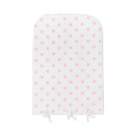 Housse de matelas à langer à pois - Blanc & Rose