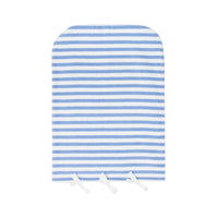 19 QTY / BLANC/BLEU PUERICULTURE BAIN HOUSSE MAT A LANGER ESSENTIEL RAYE
