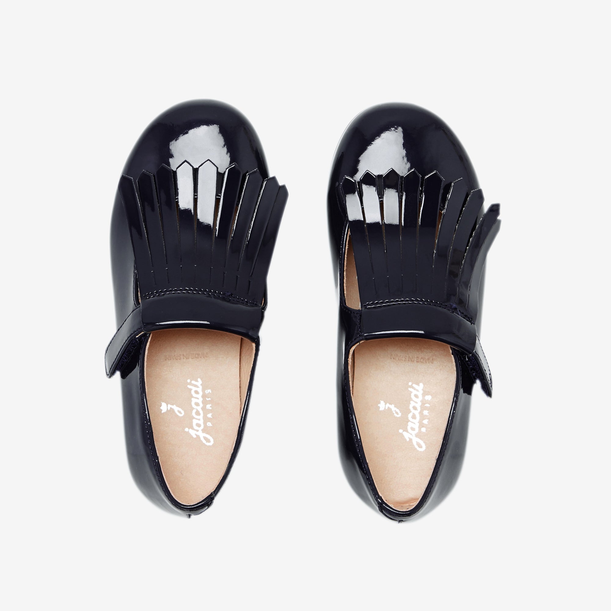 2 QTY / MARINE JACADI CHAUSSURES CUIR LEOPOLDINE