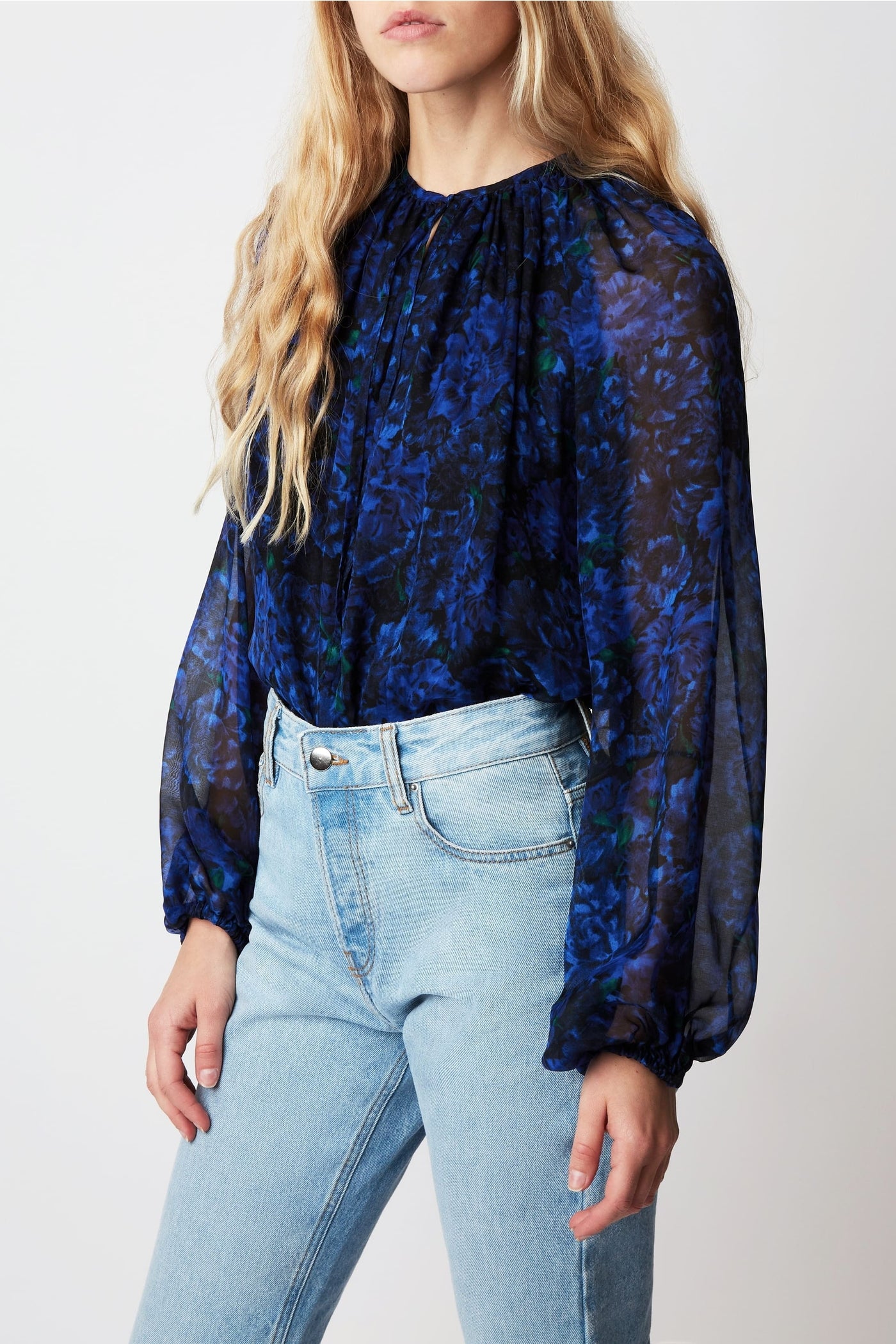 Blouse Twins Muse en soie - Nuit