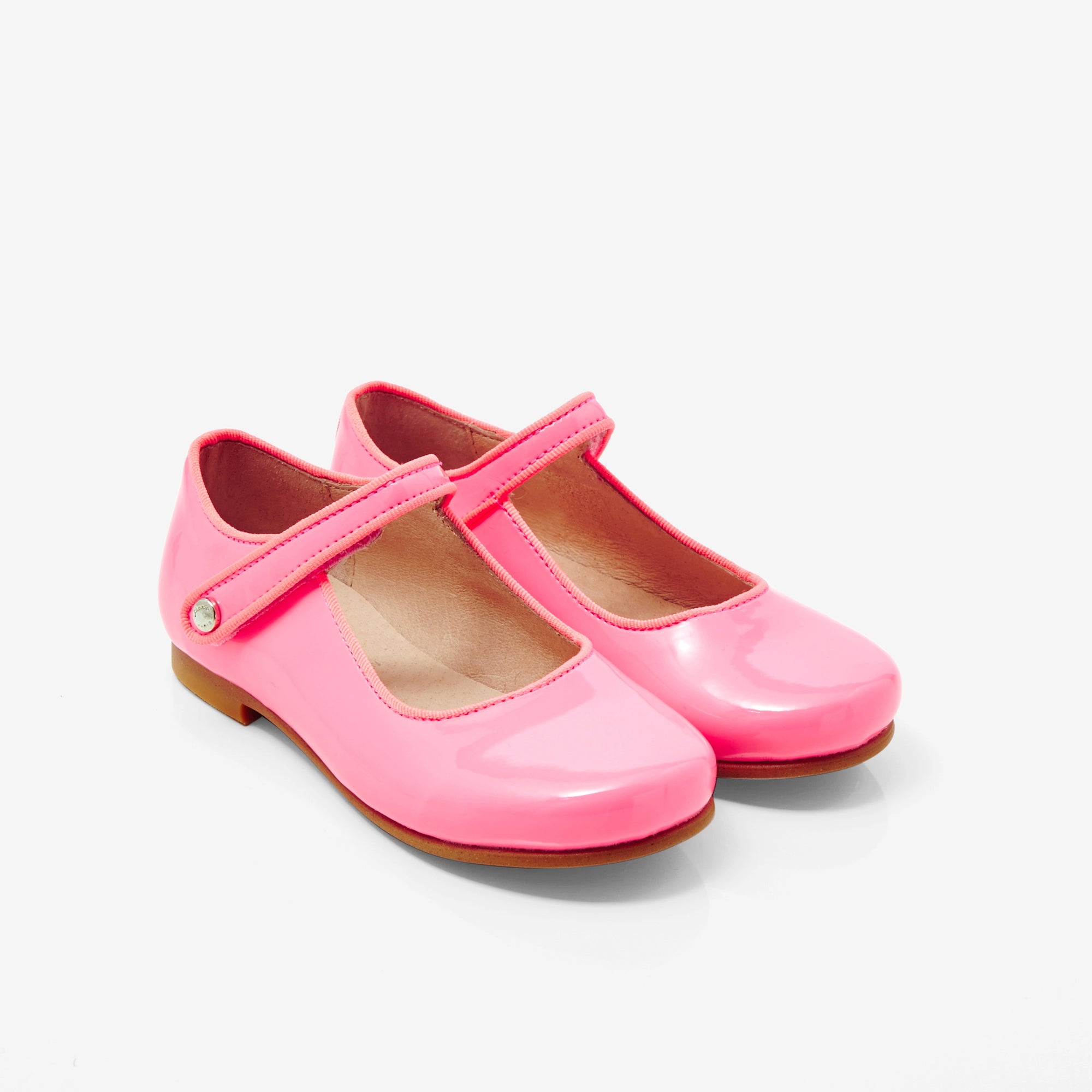 1 QTY / ROSE JACADI CHAUSSURES CUIR DANELLE VERNIS