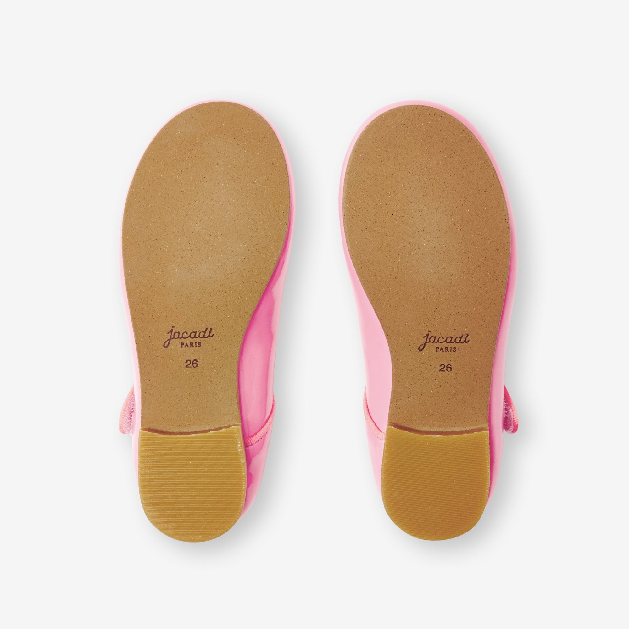 1 QTY / ROSE JACADI CHAUSSURES CUIR DANELLE VERNIS