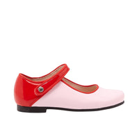 0 QTY / ROSE/ROUGE CHAUSSURES CUIR DANELLE VERNIS