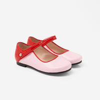 0 QTY / ROSE/ROUGE CHAUSSURES CUIR DANELLE VERNIS