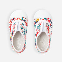 1 QTY / ROUGE/MULTICO CHAUSSURES TOILE DAISY