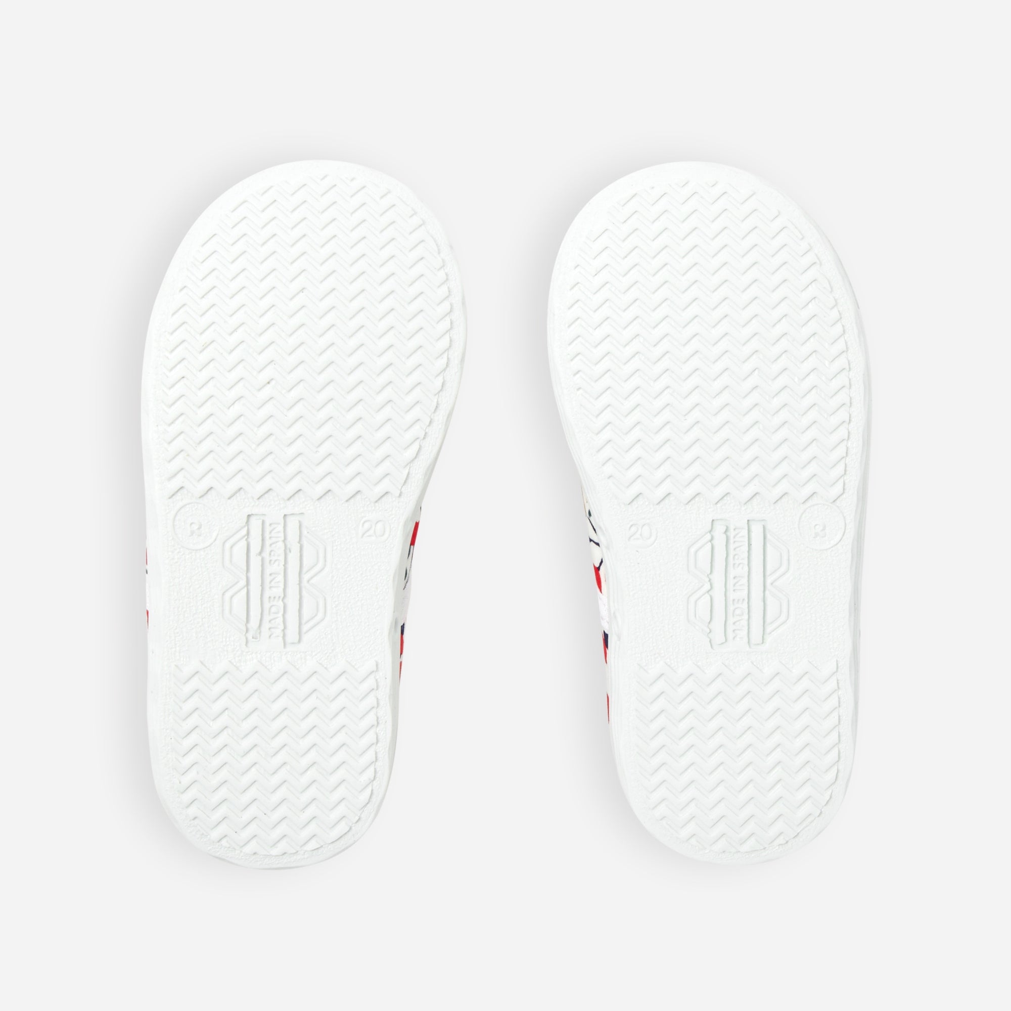 1 QTY / ROUGE/MULTICO CHAUSSURES TOILE DAISY