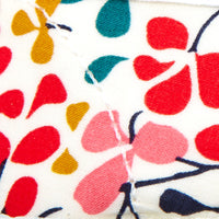 1 QTY / ROUGE/MULTICO CHAUSSURES TOILE DAISY
