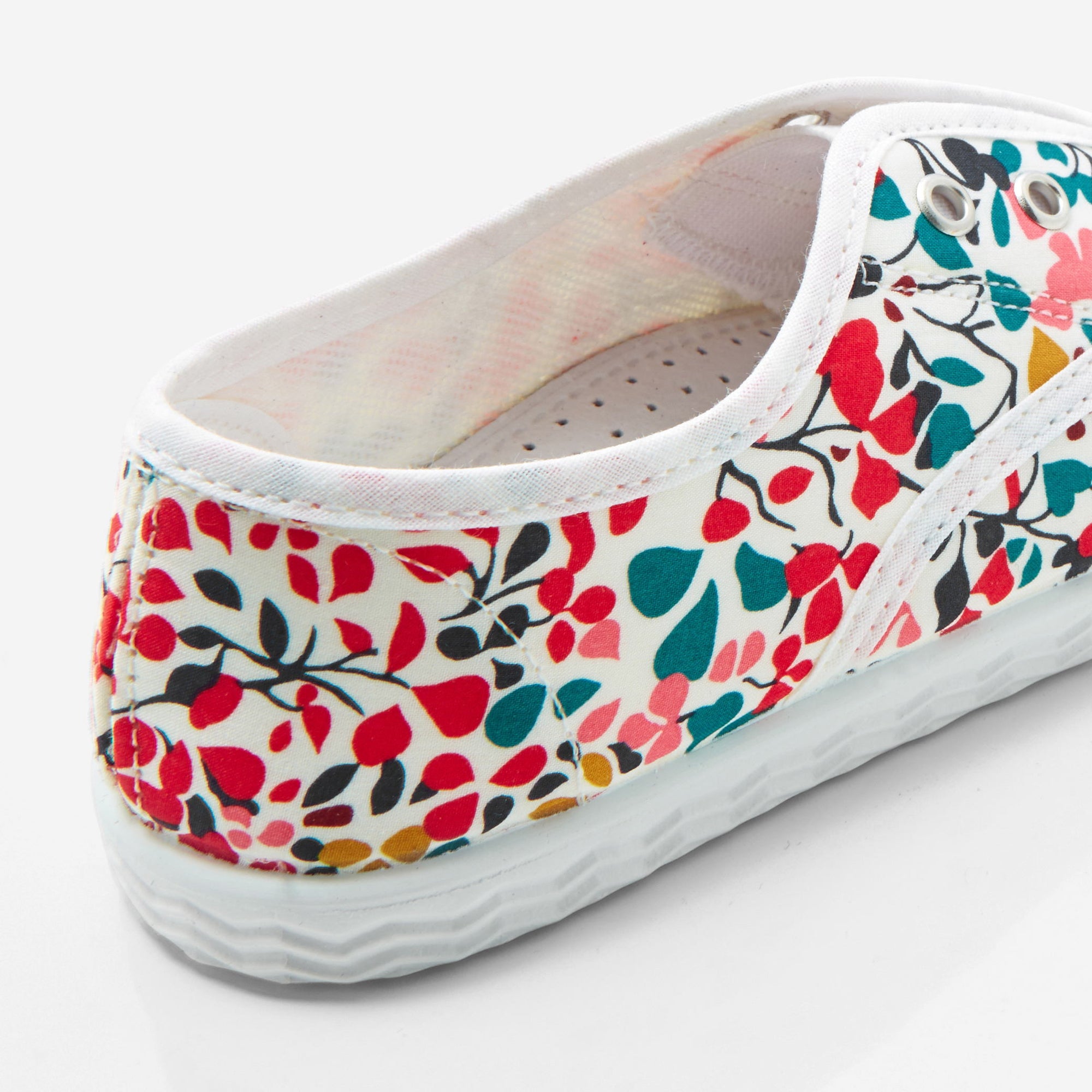 0 QTY / ROUGE/MULTICO CHAUSSURES TOILE DIAMANT